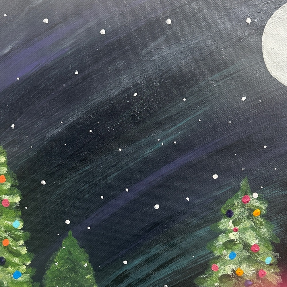 Holiday Night Festive Canvas Art - Picture 5 of 5